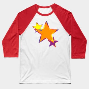 Colorful Stars Baseball T-Shirt